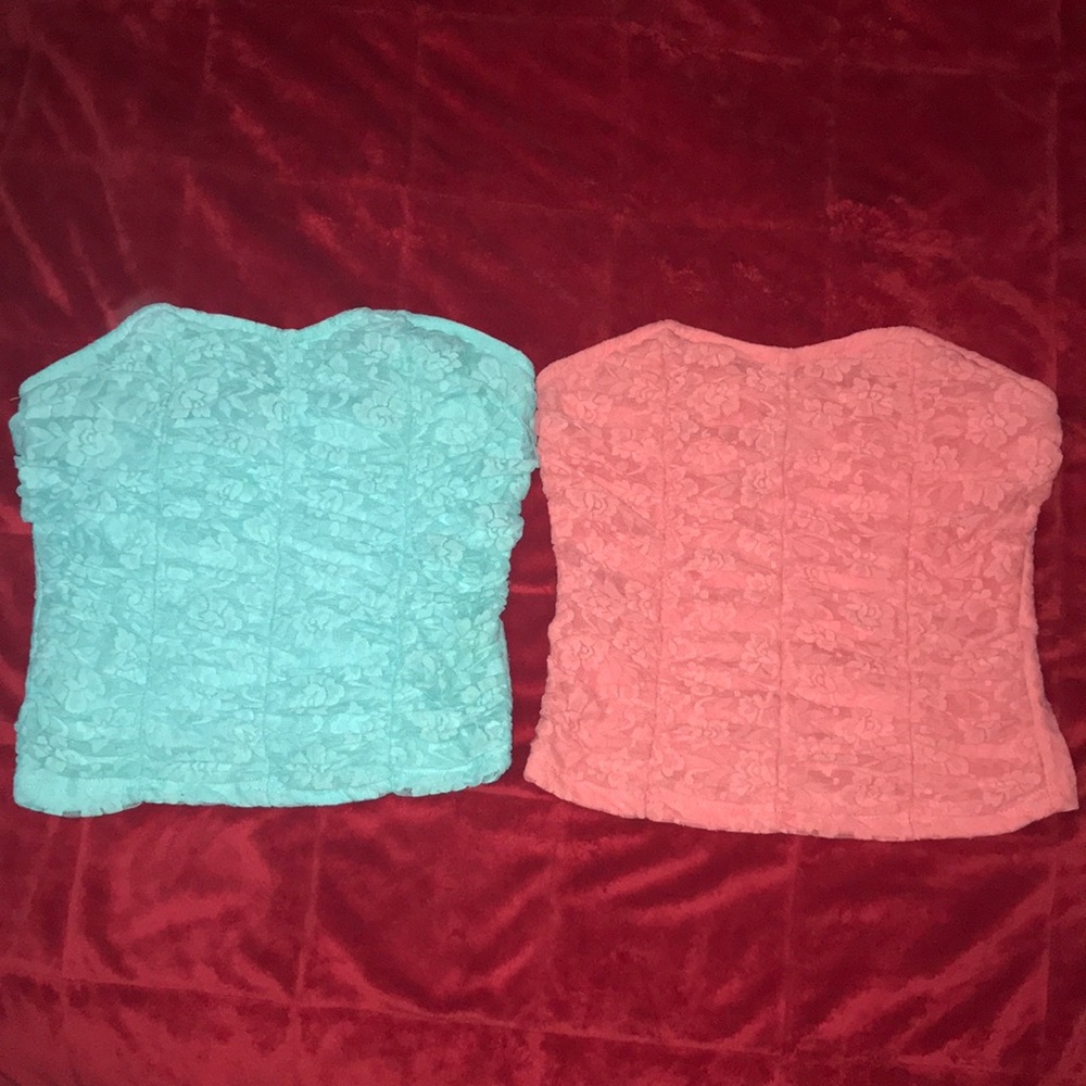 Lace tube tops